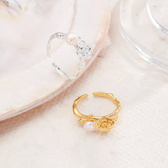 18k Gold-plated Charms Dainty Couple Rings Low MOQ Factory Price Fashion Trendy Glamorous in Stock Jewelry for Women Men Daily