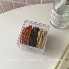 Simple Solid Color High Elastic Scunchies for Girls Fashion Sweet Hair Ties in Stock for Women Ladies Hair Accessories Trendy