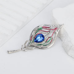 Fashion Glitter Sparking Sweet Rhinestone Elegant Brooches for Girls Stylish Trendy Pins Jewelry for Women Ladies Accessories