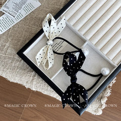 Women's French Vintage Small Hair Ties Graceful Durable Elastic Stock Scrunchies for Daily Office Use Fashion Hair Accessories