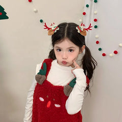 2025 Christmas Deer Classic Hair Clips for Baby Girls Cute Sweet Fashion Alligators for Kids Children Hair Accessories in Stock
