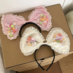 Large Oversize Exaggerated Bowknot Head Band for Girls Princess Style Cute Sweet Hair Band for Women Ladies Hair Accessories