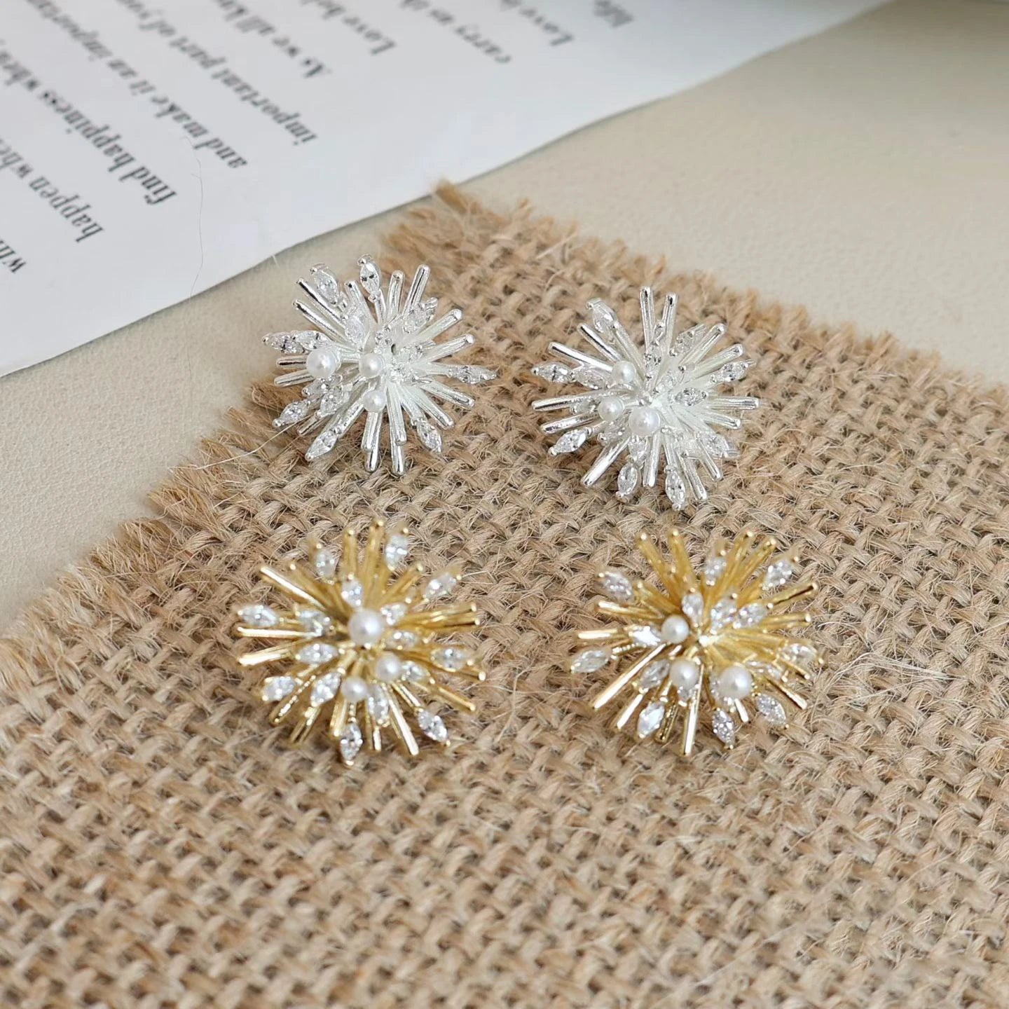 Female Hot Sale New Design Flower Shape Small Stud Earring Trendy Glitter Fashion Elegant Bulk Order Causal Jewelry Accessories