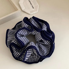 Women Simple Plaid Multi Layer Hair Ties for Girls Elegant Sweet Cute Scrunchies for Ladies Hair Accessories Chinese Supplier