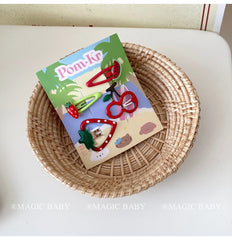 Sweet Cute Animals Fruit Hair Clips for Baby Girls Dot Fashion Kawaii Snap Clips for Kids Children Hair Accessories in Stock