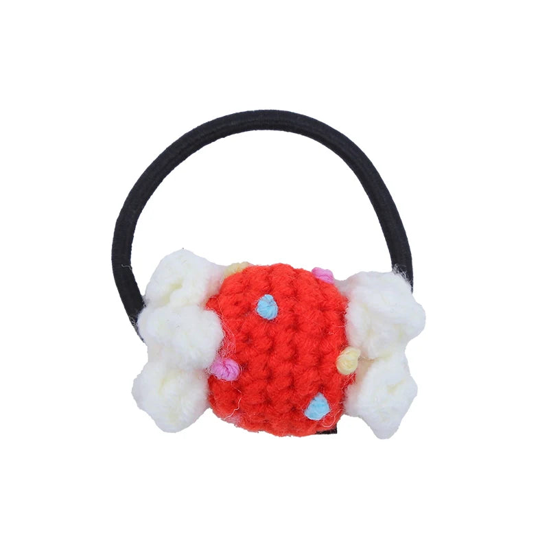 Fashion Sweet Candy Cute Scrunchies for Baby Girls Elegant Kawaii Hair Ties for Kids Children Hair Accessories Chic in Stock