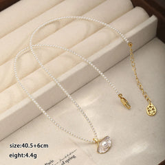 Fashion Cultured Pearl Elegant Necklaces for Girls Sweet Flower Jewelry for Women Ladies Jewelry for Women Ladies Wholesale