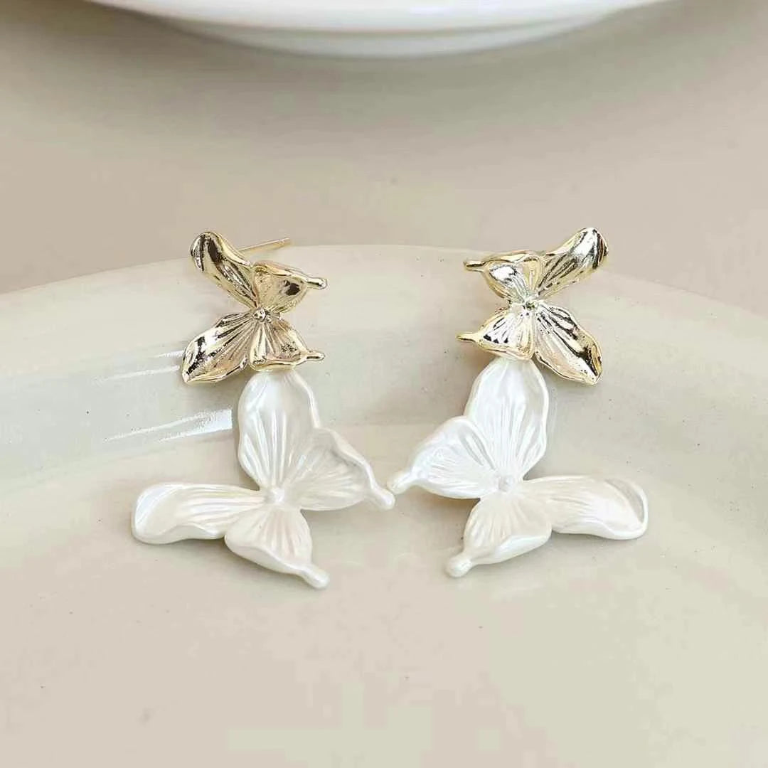 Elegant Butterfly Fashion Drop Earrings for Girls Sweet Cute Adorable Jewelry for Women Ladies Accessories Wholesale Art Deco