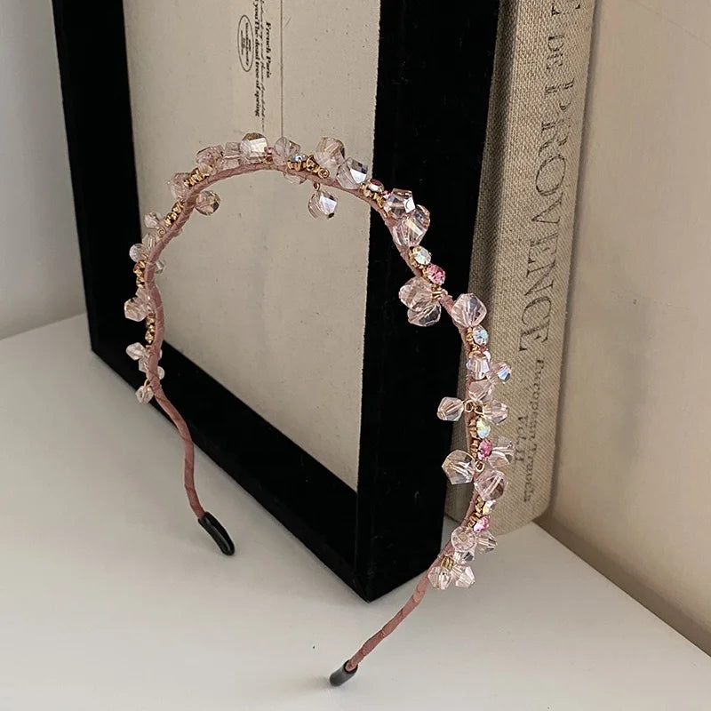 Fashion Trendy Glitter Rhinestone Head Band for Girls Sweet Elegant Hair Band for Women Ladies Hair Accessories Chinese Supplier