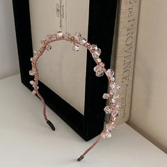 Fashion Trendy Glitter Rhinestone Head Band for Girls Sweet Elegant Hair Band for Women Ladies Hair Accessories Chinese Supplier