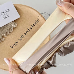 2025 Brand New Satin Hair Ties for Women Minimalistic Scrunchies Solid Color Casual Soft Hair Accessories Sweet for Girls Ladies
