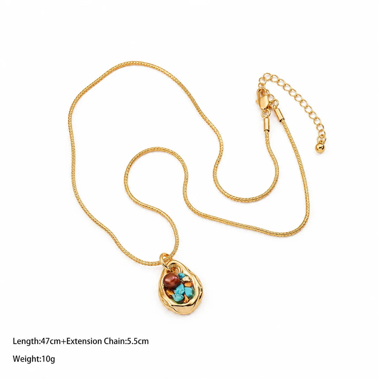 Fashion Turquoise Abalone Shell Jewelry Sets for Girls Classic Dainty Earrings Necklaces for Women Ladies Wholesale Bulk