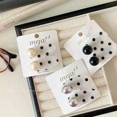 Women's Chic Simple Wholesale Plastic Hairpins with Imitation Pearl Beads Small Alligator Clips for Daily Office Party Occasions