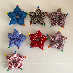 Fashion Star Leopard Polka Dot Scrunchies for Baby Girls Colorful Hair Ties for Kids Children Hair Accessories Chinese Supplier