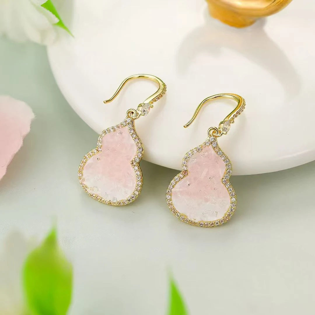 Ladies Imitation Pearl Gourd Star Decorative Small Drop Earring Fashion Elegant Sweet Bulk Jewelry Accessories for Women Daily