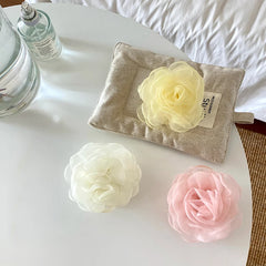 Girls Solid Color Flower High Quality Hair Claw Clips Sweet Fashion Wholesale in Stock Hairpins Accessory for Children Kid Daily