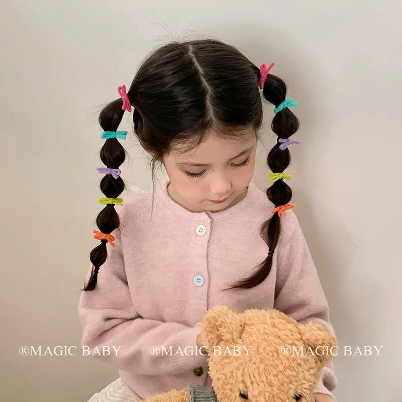 Classic Bowknot High Elastic Scrunchies for Baby Girls Fashion Hair Ties for Kids Children Hair Accessories Chinese Supplier