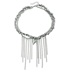Fashion Simple Steel Beads Tassel Necklaces for Girls Stylish Insta Style Elegant Jewelry for Women Ladies Accessories Wholesale