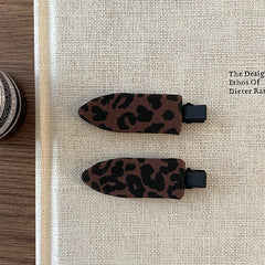 Fashion Leopard Print Solid Color Hair Clips for Girls Trendy Stylish Alligator for Women Ladies Hair Accessories in Stock