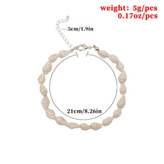 Fashion Sweet Multi Function Anklet Bracelets for Girls Elegant Boho Shell Sea Vacation Jewelry for Women Ladies Accessories