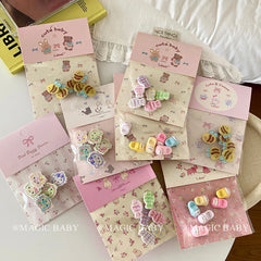 Mini Cute Animals Hair Clips for Baby Girls Fashion Sweet Kawaii Peppy Alligator for Kids Children Hair Accessories in Stock