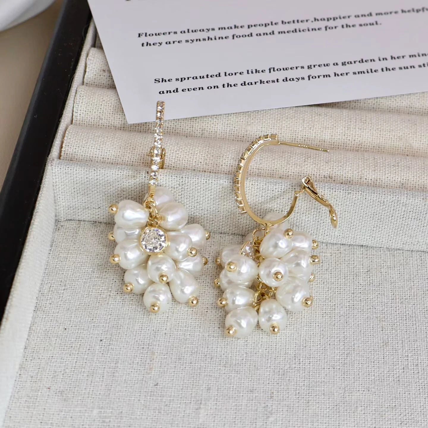 Ladies Creative Design Rhinestone Imitation Pearl Drop Earring Affordable Fashion Elegant Dainty High Quality Jewelry Accessory