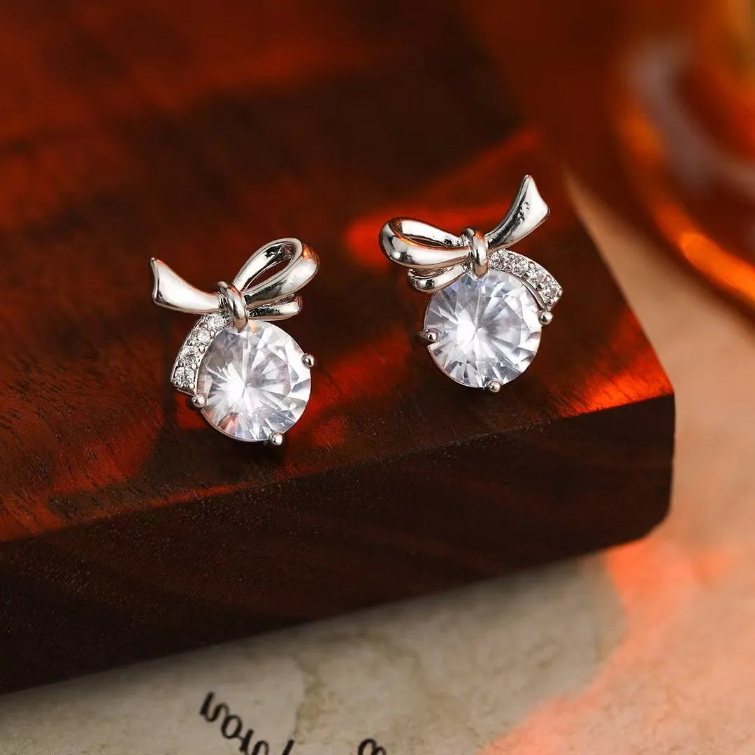 Women Pink Silver Gold Green Small Stud Earring Fashion Trendy Glitter Sparking Wholesale Bulk Order Daily Jewelry Accessories