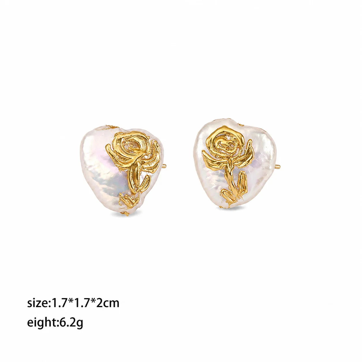 Fashion 18K Gold Plated Pearl Stud Earrings for Girls Trendy Simple Jewelry for Women Ladies Wholesale China Manufacturer