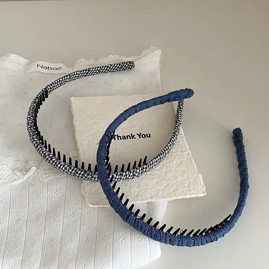 Women Solid Colored Simple Slim Headbands Fashion Elegant New Design Customized in Stock Hairbands Accessories for Female Daily