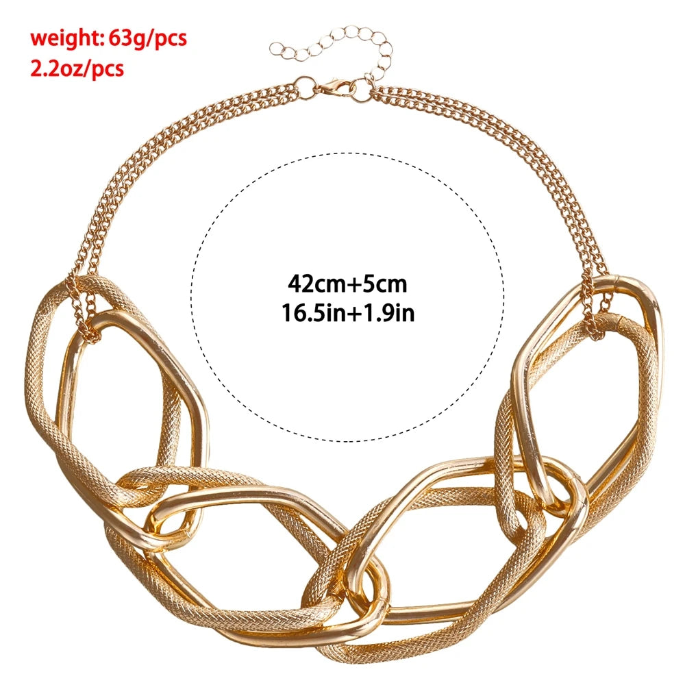 European and American Style Dainty Bold Necklaces for Girls Art Deco Glamorous Refined Jewelry for Women Ladies Accessories