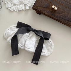 Bowknot Large Solid Color Plaid Hair Clips Grace Stylish New Design Handmade Hair Claws for Women Daily Street Use Accessories