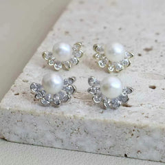 Fashion Elegant Simple Imitation Pearl Stud Earrings for Girls Sweet Classic Jewellry for Women Ladies Accessories Wholesale