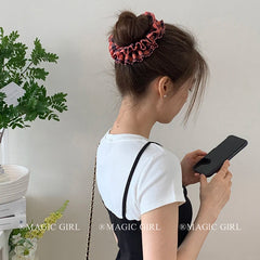 Classic Simple Plaid Scrunchies for Girls Fashion Minimalistic Hair Ties for Women Ladies Hair Accessories in Stock Decoratives