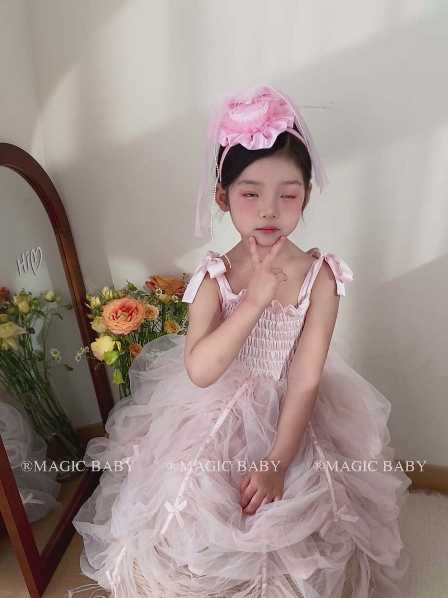 Sweet Birthday Feather Ribbon Head Bands for Baby Girls Cute Fashion Hair Bands for Kids Children Hair Accessories in Stock
