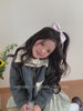 Girly Aesthetic Solid Color Bowknot Barrette Clips Elegant Simple Fashion in Stock Hairpins for Kid Children Daily Causal School