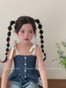 Mini Bowknot Cute Sweet Scrunchies Solid Color Kawaii Hair Ties for Baby Girls Kids Children Teens Hair Accessories Stock