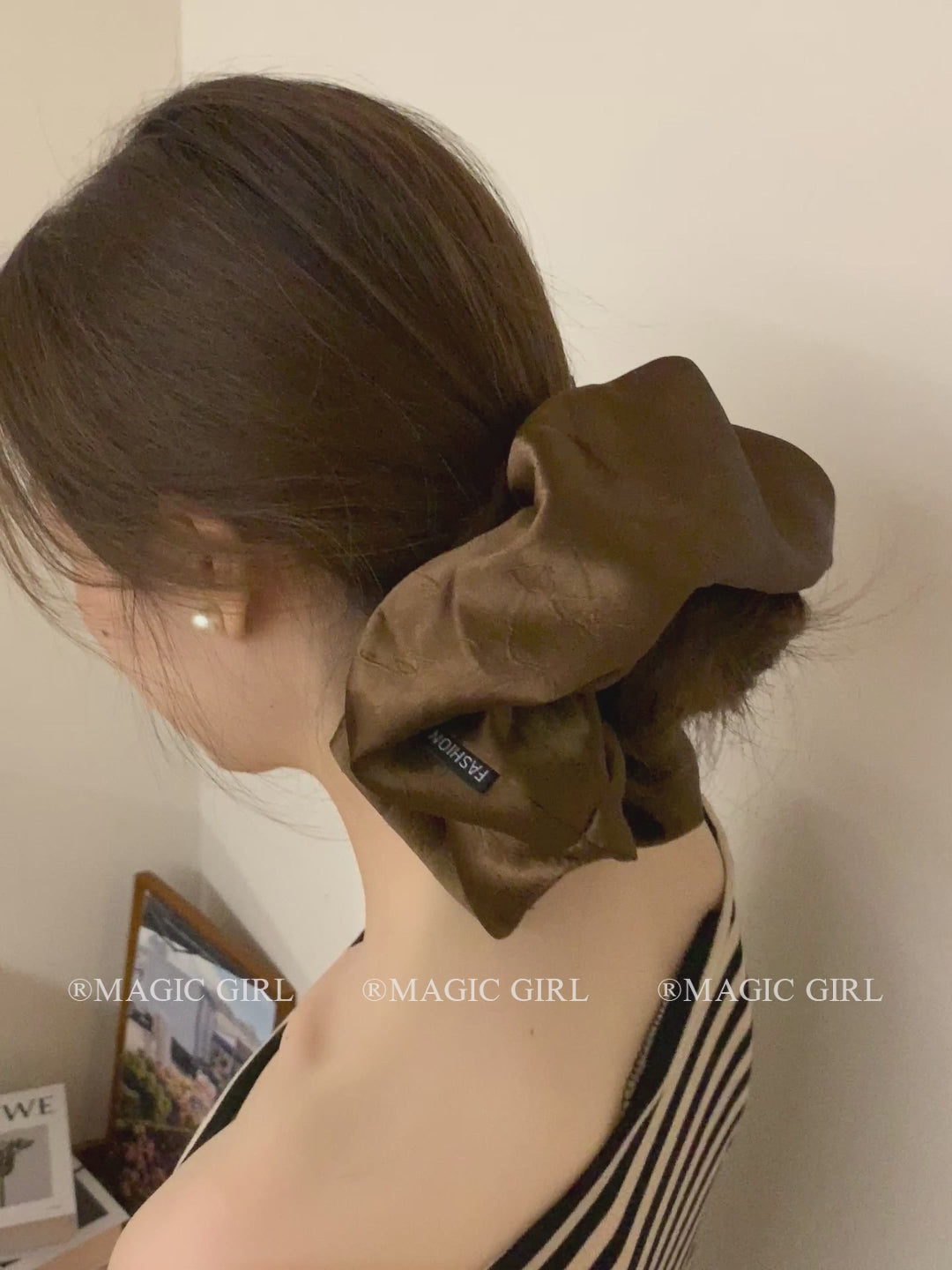 2025 Hot Sale High Elastic Ponytail Holder Scrunchies Elegant Vintage Simple in Stock Hair Ties Accessories for Women Daily Use