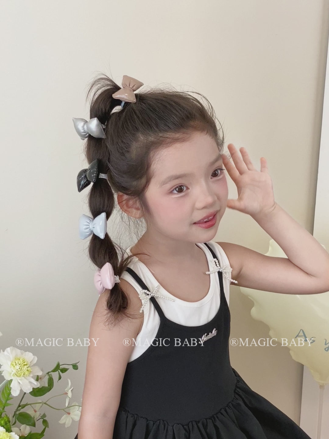 Simple Minimalistic Bowknot Scrunchies for Baby Girls Cute Sweet Kawaii Hair Ties for Kids Children Hair Accessories in Stock
