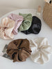 Classic Solid Color Simple Scrunchies for Girls Satin Lustrous Hair Ties for Women Ladies Chic Fashion Stylish Hair Accessories