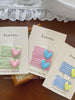 Kids Grid Heart Decorative Rectangle Snap Clips Fashion Sweet New Design in Stock Hairpins Accessory for Children Daily Causal