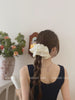Hot Sale Women's Solid Color Large High Elastic Hair Ties Fashion Graceful Classic Stock Scrunchies Accessories for Girls Daily