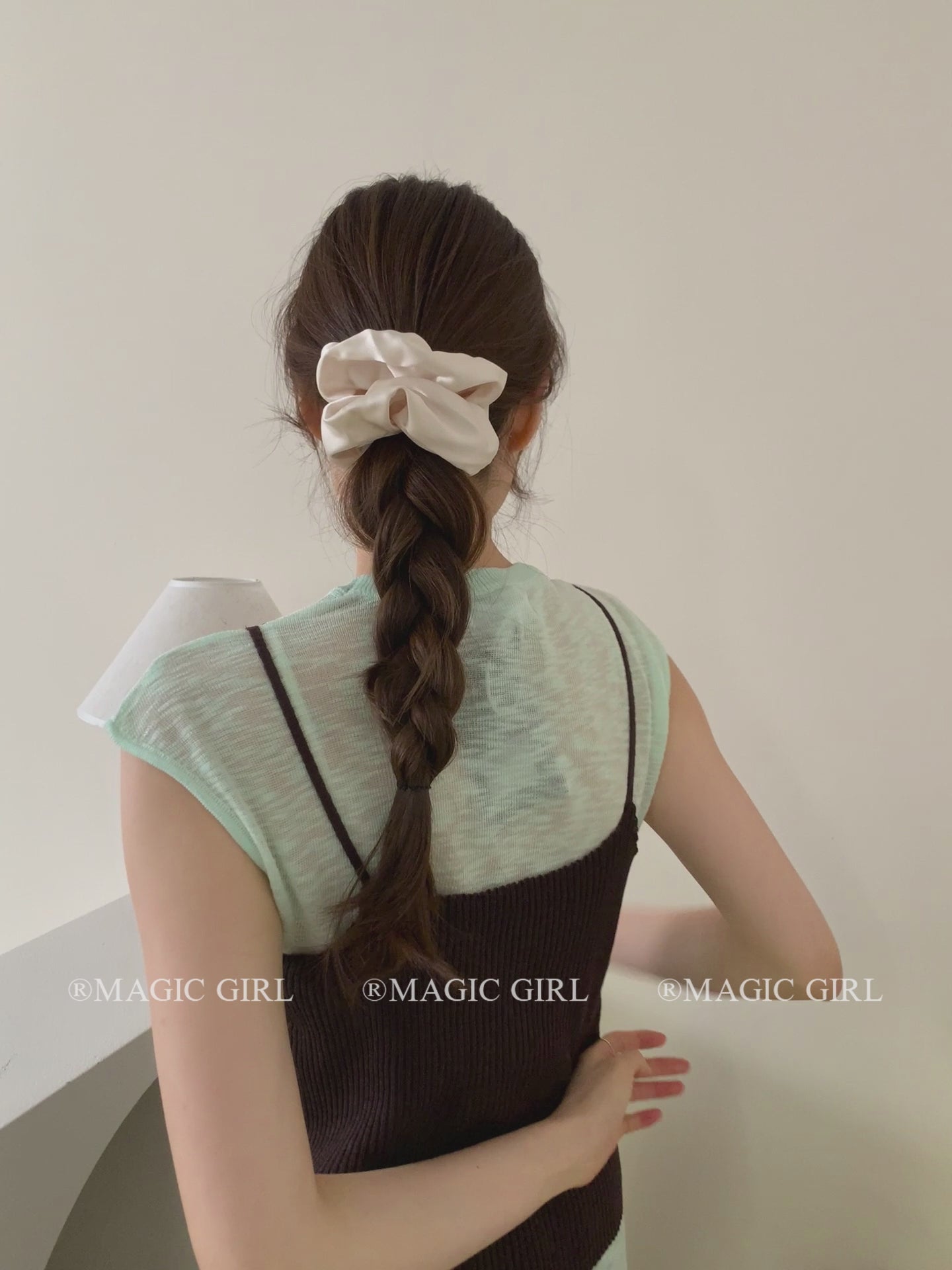 Solid Color Lustrous Chic Scrunchies for Girls Fashion Classic Hair Ties for Women Ladies Hair Accessories in Stock Decoratives