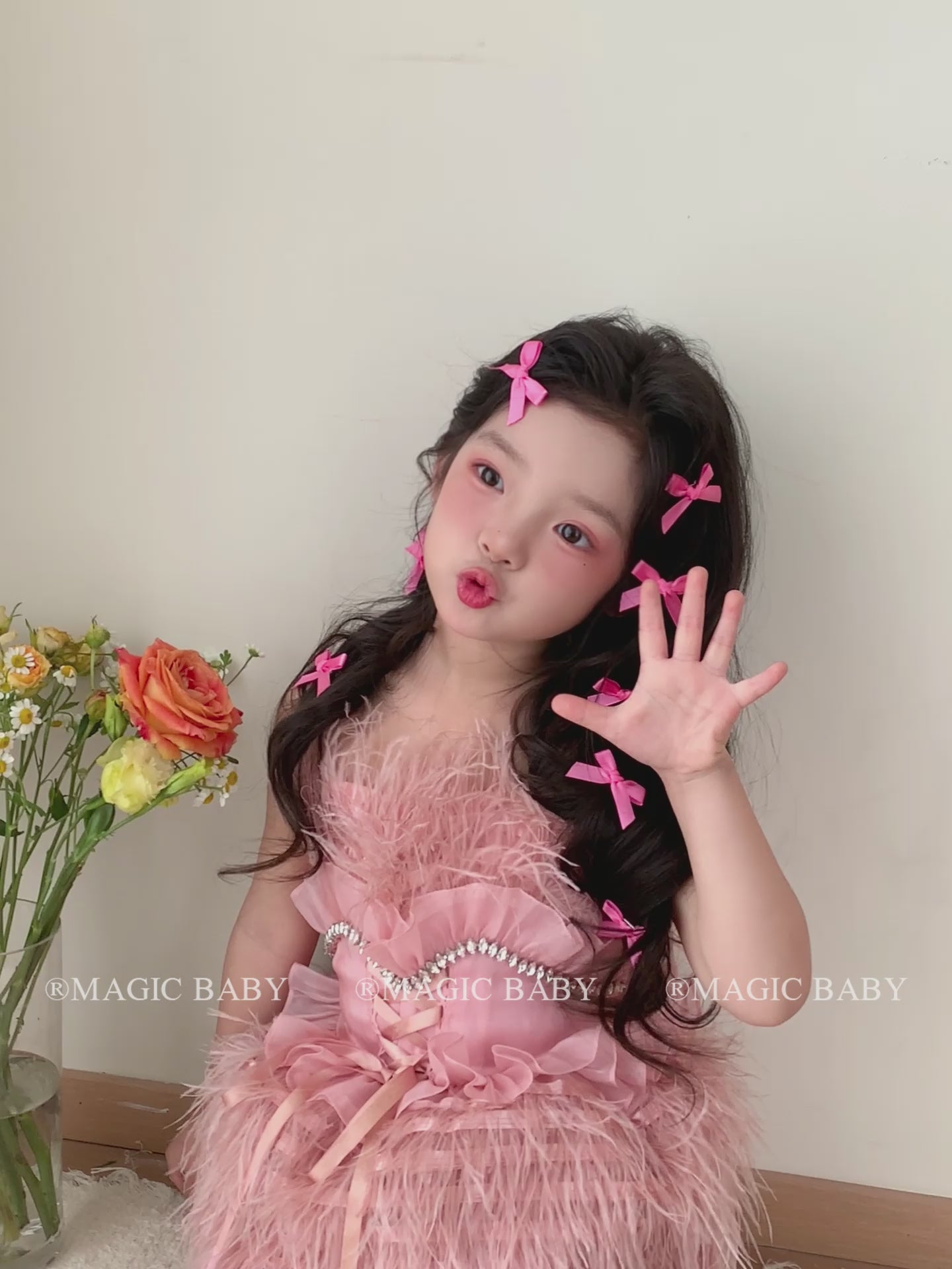 Girly Aesthetic Bowknot Small Solid Color Alligator Clips Fashion Sweet Cute Hairpins Accessories for Children Daily School Use