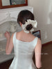 Women's Classic Large Hair Ties Spring Summer Satin Lace Scrunchies Princess-style High Elasticity Sweet Vintage Hair