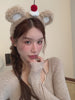 Hot Sale Cherry Fruits Solid Color Downy Headbands Sweet Cute Wholesale New Design in Stock Hairbands Accessories for Women