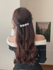 Women's Elegant Lightweight Alloy Rhinestone Hairpins Clamps Hot Sale White Beads Barrette Clips for Parties-Fashion Wholesale