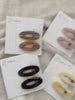 Elegant Cute Sweet Acetate Hair Clips for Girls Women Simple Minimalistic Alligators Hair Accessories Fashionable Trendy Carton