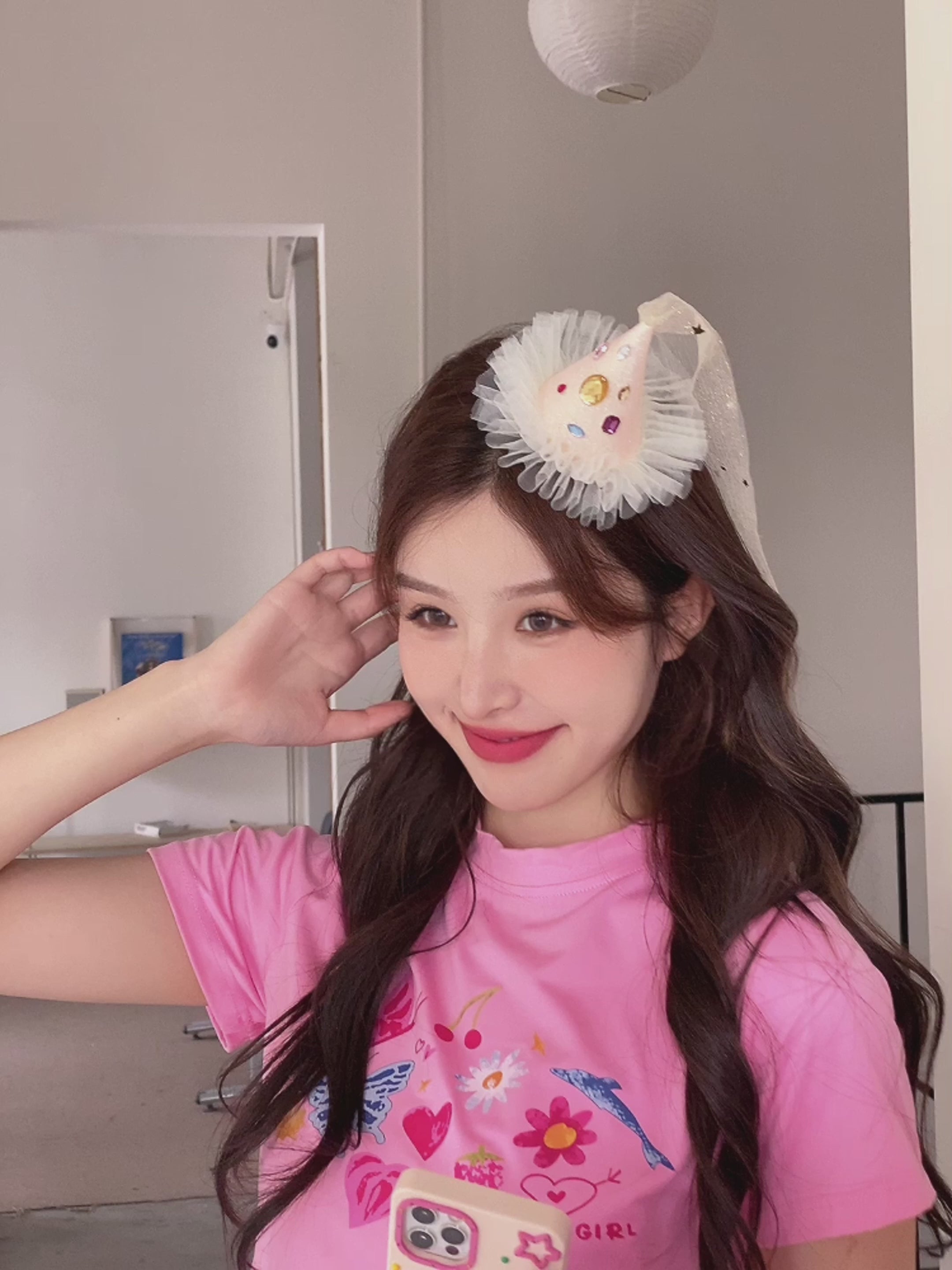 Brand New Birthday Sweet Cute Hair Clips for Girls Kids Lace Dress Shaped Haarspange for Women Ladies Teenager Hair Accessories