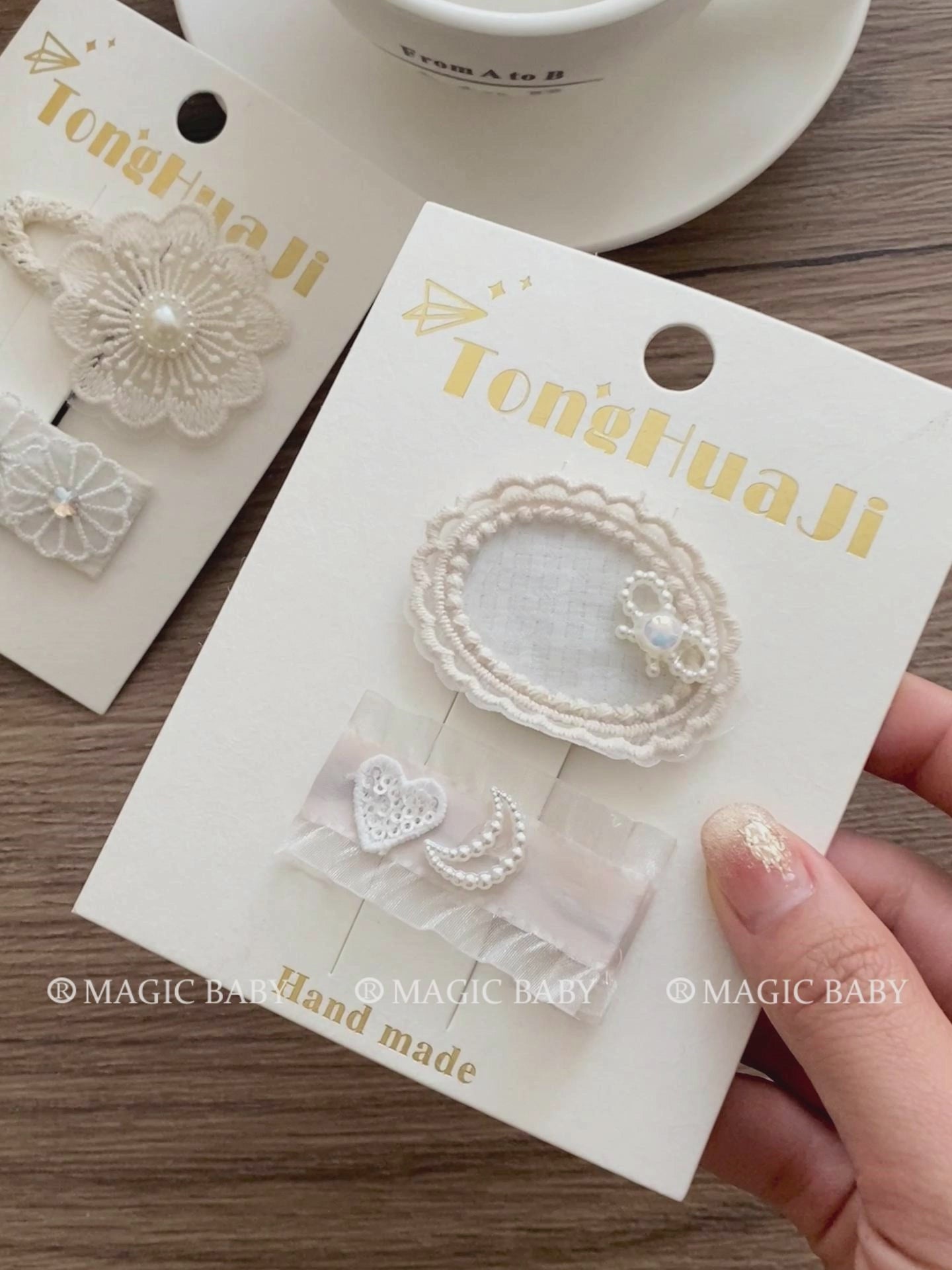 Elegant French Style Fabric Hair Clips for Baby Girls Simple Minimalistic Snap Hair Accessories for Kids Children