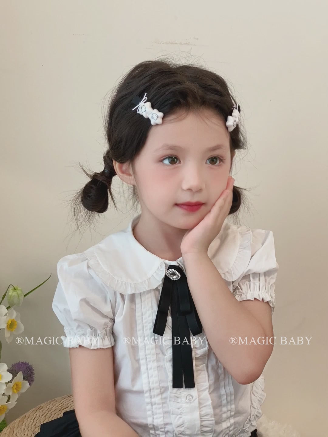 Sweet Cute Simple Fashion Heart Shaped Kitty Cat Hair Clips for Baby Girls Cartoon Trendy Snap Clips for Kids HAir Accessories